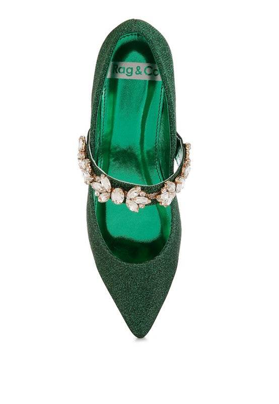 Flavia Diamante Brooch Glitter Ballerinas - Shop Style & More | Fresh Looks, Everyday Deals & Free Shipping