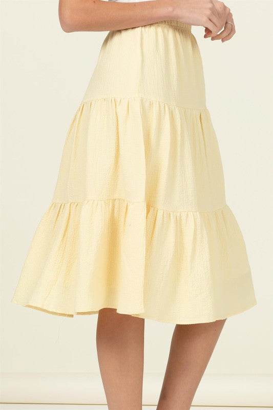 Call It a Day Tiered Midi Skirt - Shop Style & More | Fresh Looks, Everyday Deals & Free Shipping