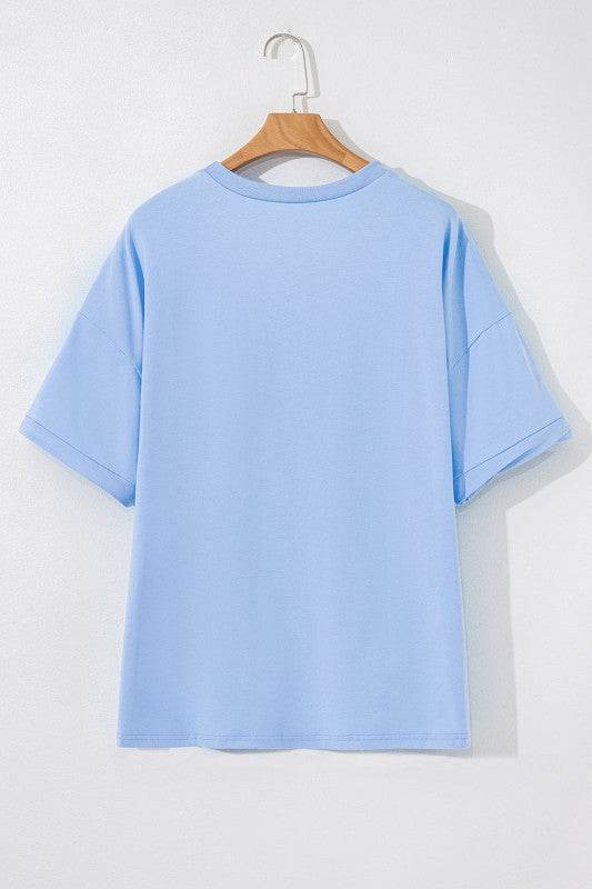 Ayra Loose Half Sleeve Hi Low Hem Top - Shop Style & More | Fresh Looks, Everyday Deals & Free Shipping