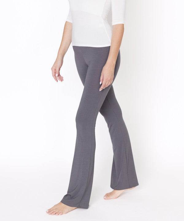 BAMBOO SLIM BELL YOGA PANTS - Shop Style & More | Fresh Looks, Everyday Deals & Free Shipping