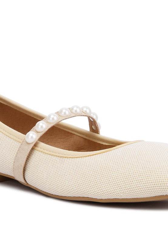 Sassie Pearl Embellished Ballerina Flats - Shop Style & More | Fresh Looks, Everyday Deals & Free Shipping