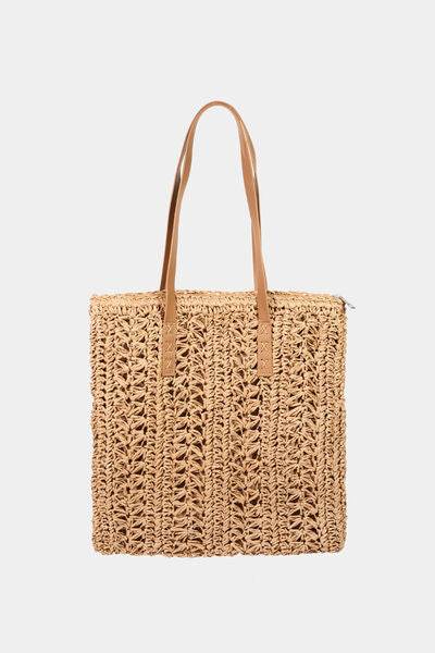 Fame Straw Braided Tote Bag - Shop Style & More | Fresh Looks, Everyday Deals & Free Shipping