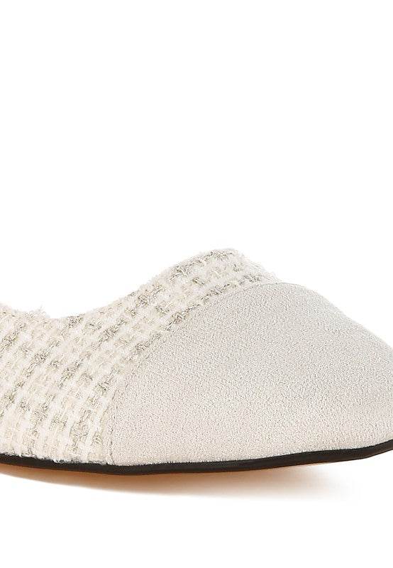Karita Tweed Slingback Sandals - Shop Style & More | Fresh Looks, Everyday Deals & Free Shipping