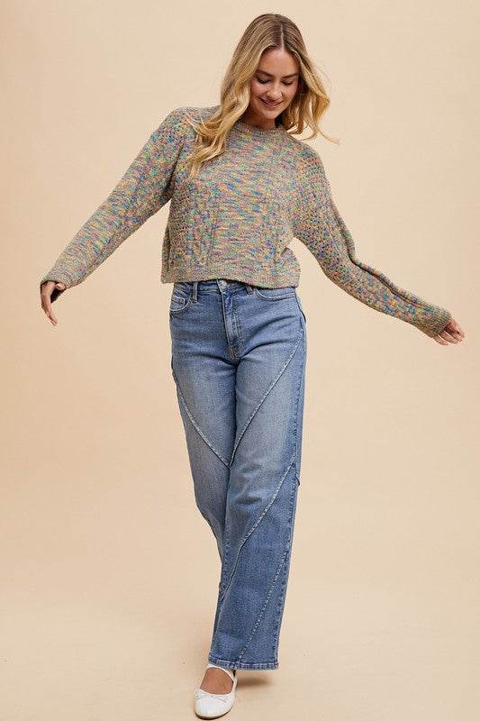Annie Wear Decorative Seams Wide Leg Jeans - Shop Style & More | Fresh Looks, Everyday Deals & Free Shipping