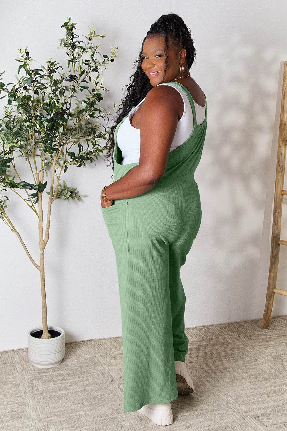 Double Take Full Size Wide Strap Overall with Pockets - Shop Style & More | Fresh Looks, Everyday Deals & Free Shipping