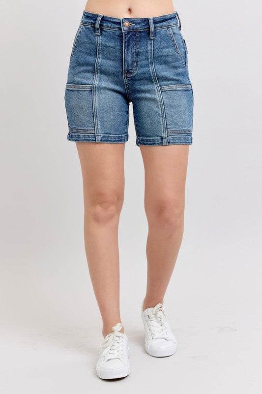 Judy Blue Full Size High Rise Denim Shorts Plus Size - Shop Style & More | Fresh Looks, Everyday Deals & Free Shipping