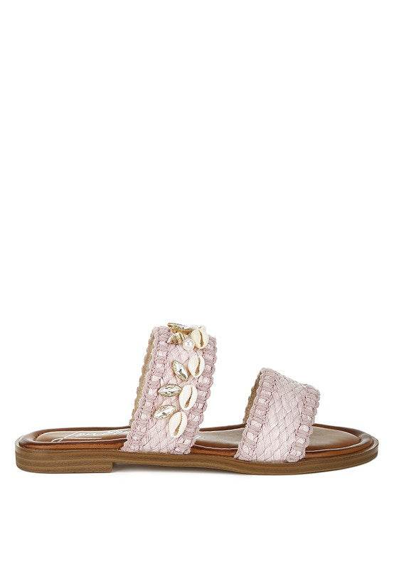 Shellfish Raffia Slip On Sandals - Shop Style & More | Fresh Looks, Everyday Deals & Free Shipping
