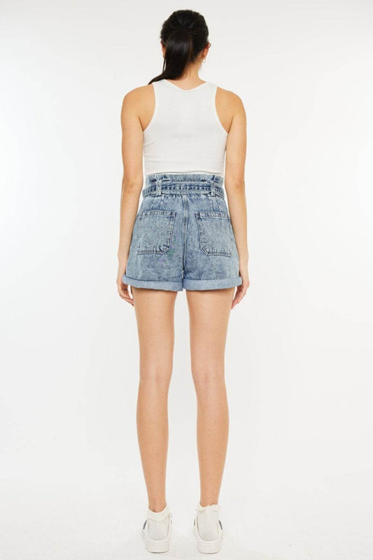 Kancan Ultra High Rise Paperbag Denim Shorts - Shop Style & More | Fresh Looks, Everyday Deals & Free Shipping