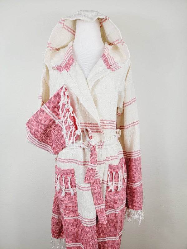 Unisex Robe, Beach or spa Robe with pockets - Red - Shop Style & More | Fresh Looks, Everyday Deals & Free Shipping