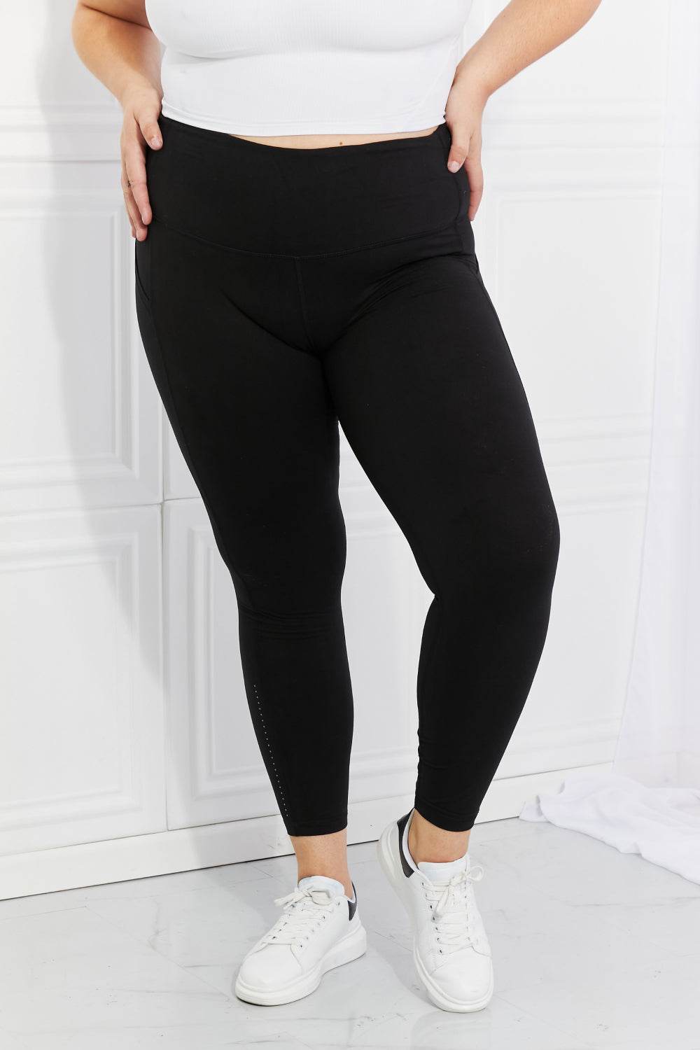 Leggings Depot Full Size Strengthen and Lengthen Reflective Dot Active Leggings - Shop Style & More | Fresh Looks, Everyday Deals & Free Shipping