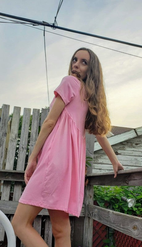 Jersey Dress white with Pockets Women - Dress - Casual