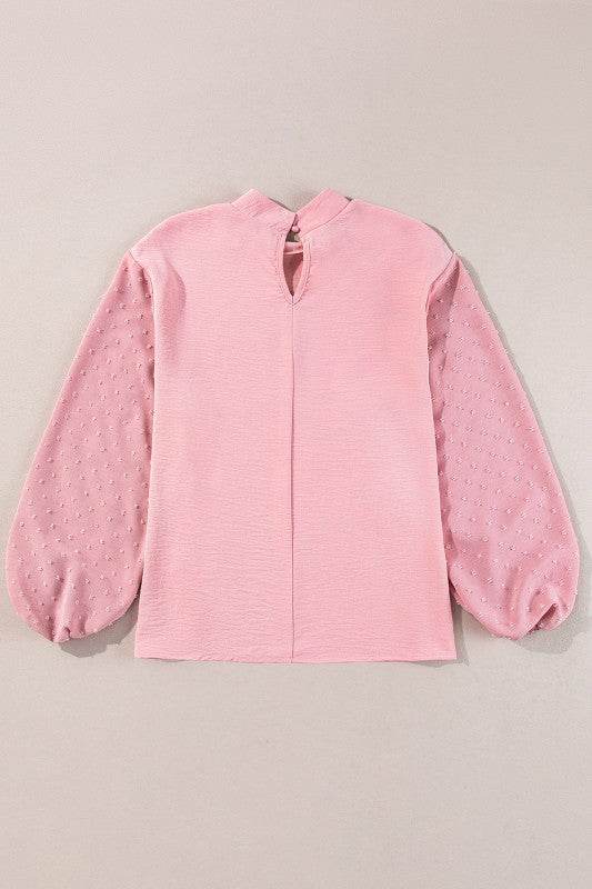 June Swiss Dot Balloon Sleeve Loose Blouse - Shop Style & More | Fresh Looks, Everyday Deals & Free Shipping