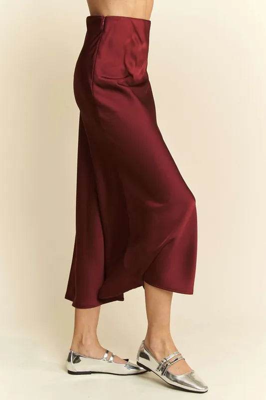 Davi & Dani High Waist Midi Skirt - Shop Style & More | Fresh Looks, Everyday Deals & Free Shipping