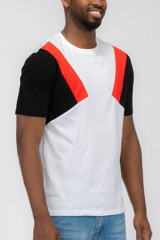 Weiv Mens Color Block Short Sleeve Tshirt - Shop Style & More | Fresh Looks, Everyday Deals & Free Shipping
