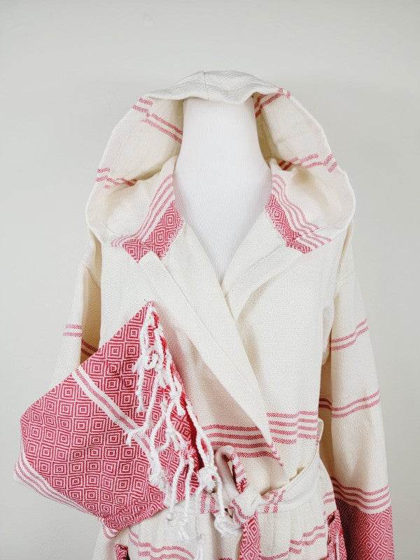 Unisex Robe, Beach or spa Robe with pockets - Red - Shop Style & More | Fresh Looks, Everyday Deals & Free Shipping