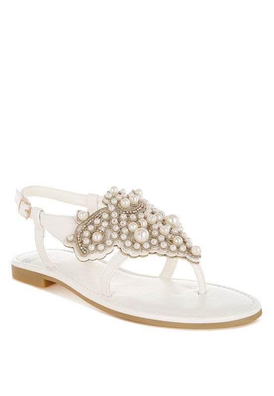 Nayasa Pin Buckle Pearls Flats - Shop Style & More | Fresh Looks, Everyday Deals & Free Shipping