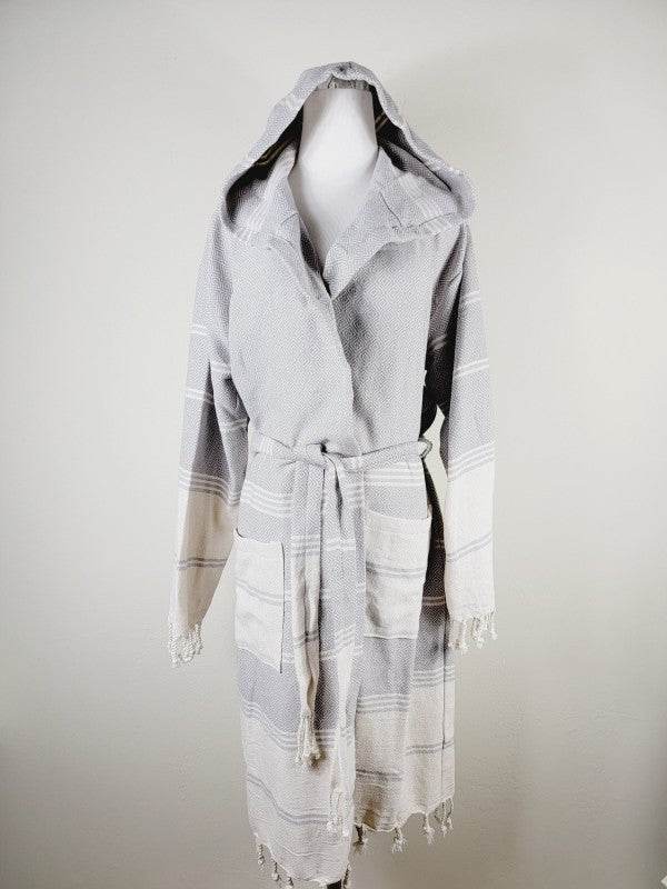 Unisex Robe, Beach or spa Robe with pockets - Gray - Shop Style & More | Fresh Looks, Everyday Deals & Free Shipping