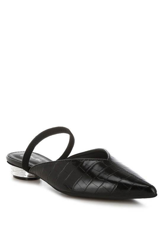Renata Fantasy Heel Croco Mules - Shop Style & More | Fresh Looks, Everyday Deals & Free Shipping
