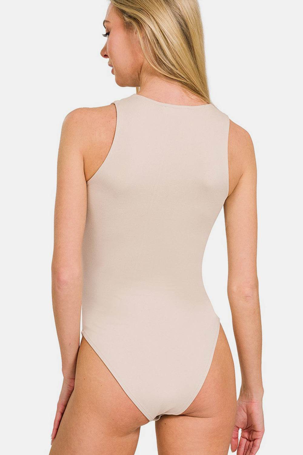 Zenana Round Neck Sleeveless Padded Bodysuit - Shop Style & More | Fresh Looks, Everyday Deals & Free Shipping