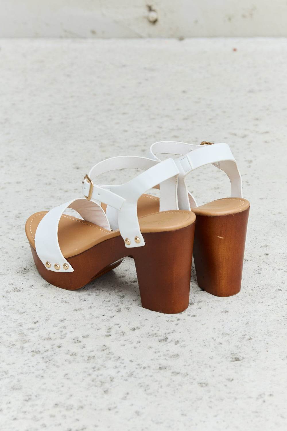 DDK Time After Time Wooden Platform Strap Heels - Shop Style & More | Fresh Looks, Everyday Deals & Free Shipping