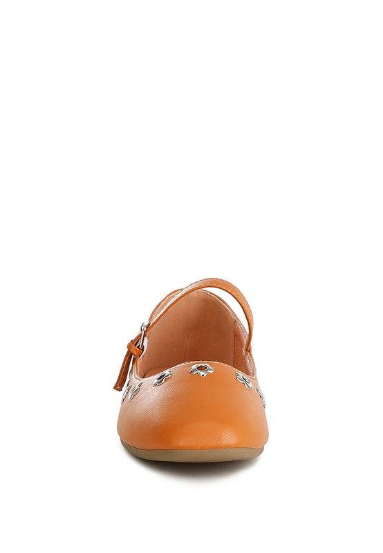 Tanzer Floral Eyelet Strapped Ballerinas - Shop Style & More | Fresh Looks, Everyday Deals & Free Shipping