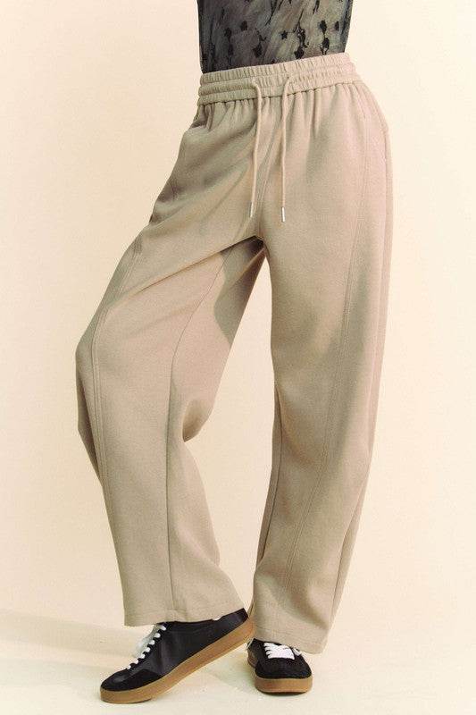 Davi & Dani Drawstring Wide Leg Sweatpants - Shop Style & More | Fresh Looks, Everyday Deals & Free Shipping