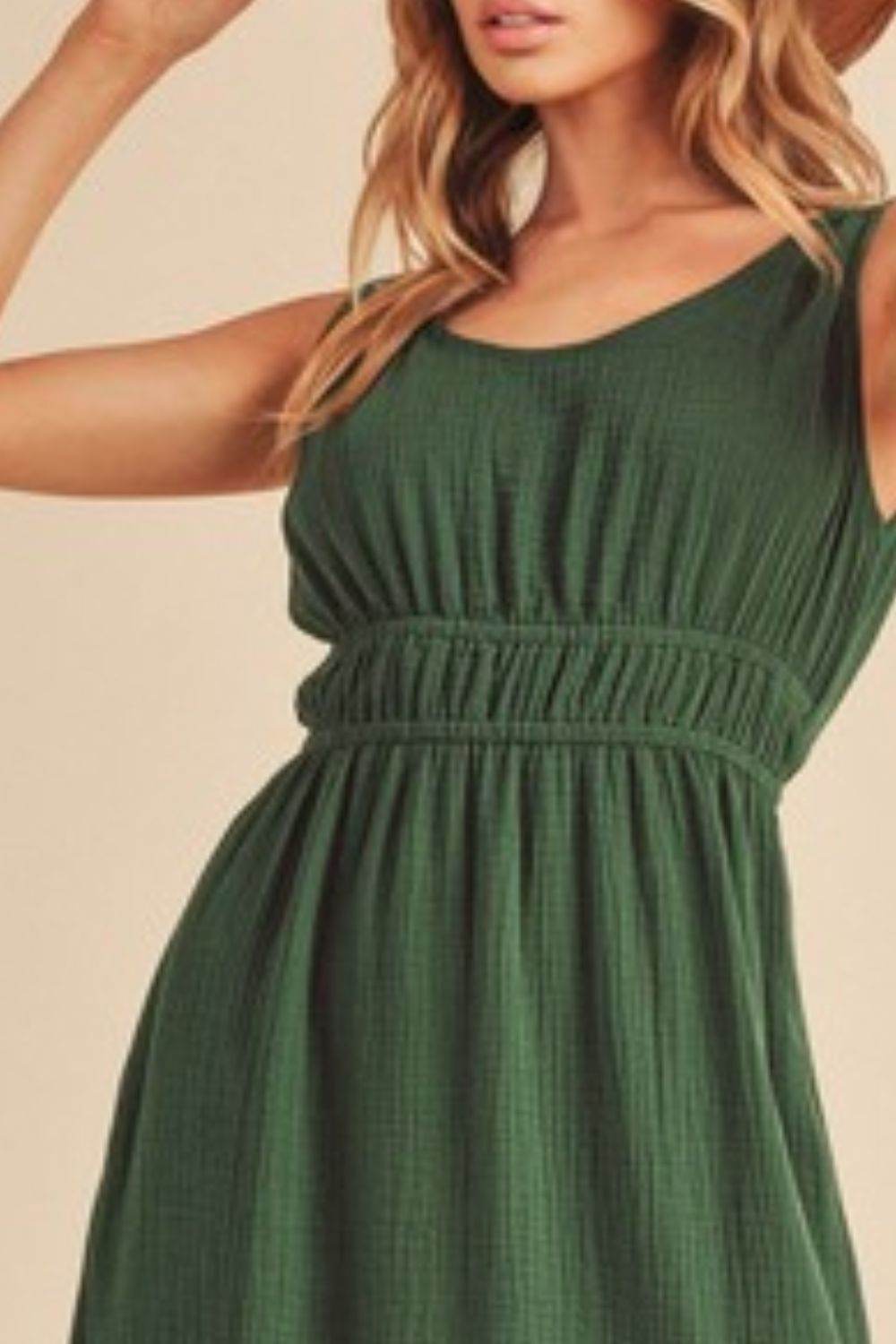 Aemi + Co Side Slit Round Neck Sleeveless Tank Dress - Shop Style & More | Fresh Looks, Everyday Deals & Free Shipping