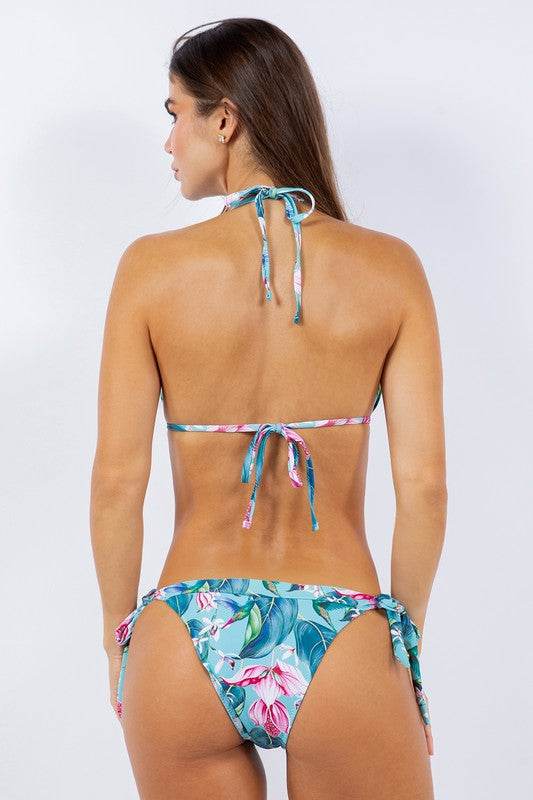 TWO PIECE SCENIC AND FLORAL PRINTS BIKINI - Shop Style & More | Fresh Looks, Everyday Deals & Free Shipping