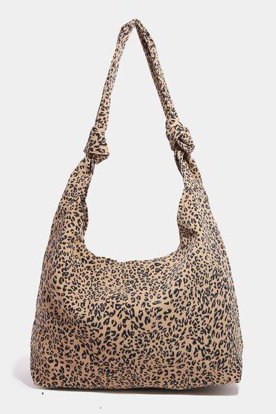 Fame Leopard Knotted Strap Shoulder Bag - Shop Style & More | Fresh Looks, Everyday Deals & Free Shipping