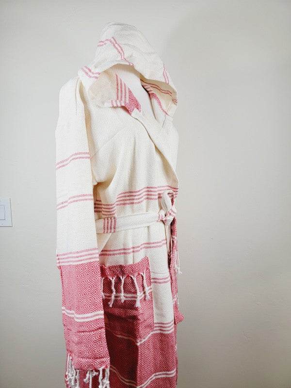 Unisex Robe, Beach or spa Robe with pockets - Red - Shop Style & More | Fresh Looks, Everyday Deals & Free Shipping