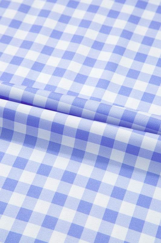 Blue Gingham plaid check maxi dress - Shop Style & More | Fresh Looks, Everyday Deals & Free Shipping