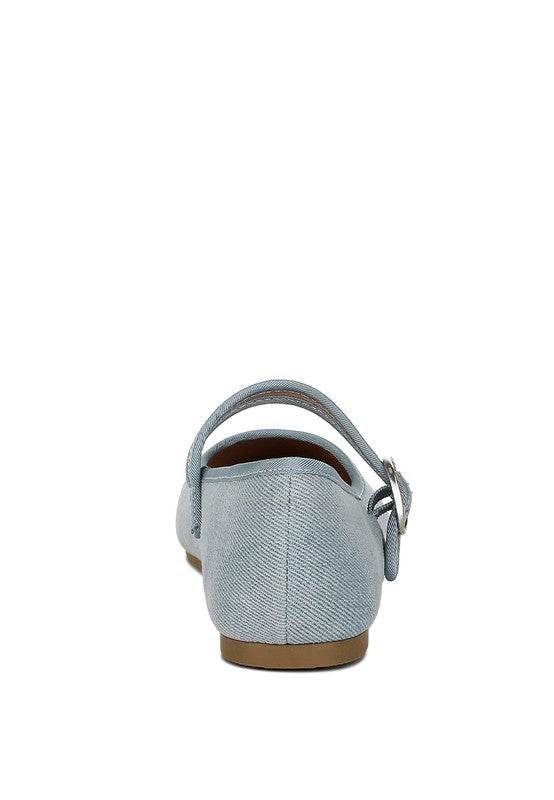Iker Classic Denim Pin Buckle Ballerinas - Shop Style & More | Fresh Looks, Everyday Deals & Free Shipping