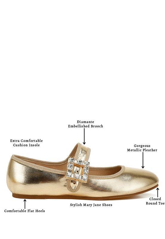 Upstage Brooch Mary Jane Ballerinas - Shop Style & More | Fresh Looks, Everyday Deals & Free Shipping