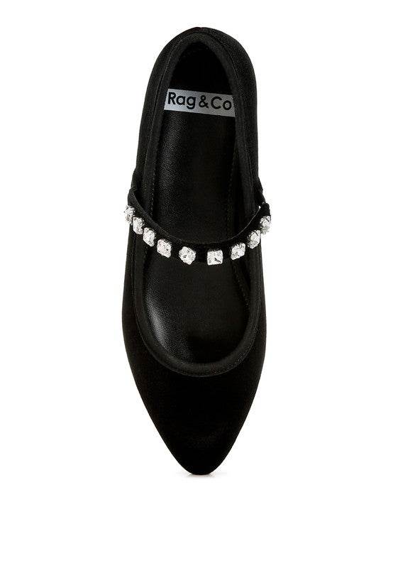 Aralia Velvet Mary Jane Ballerinas - Shop Style & More | Fresh Looks, Everyday Deals & Free Shipping