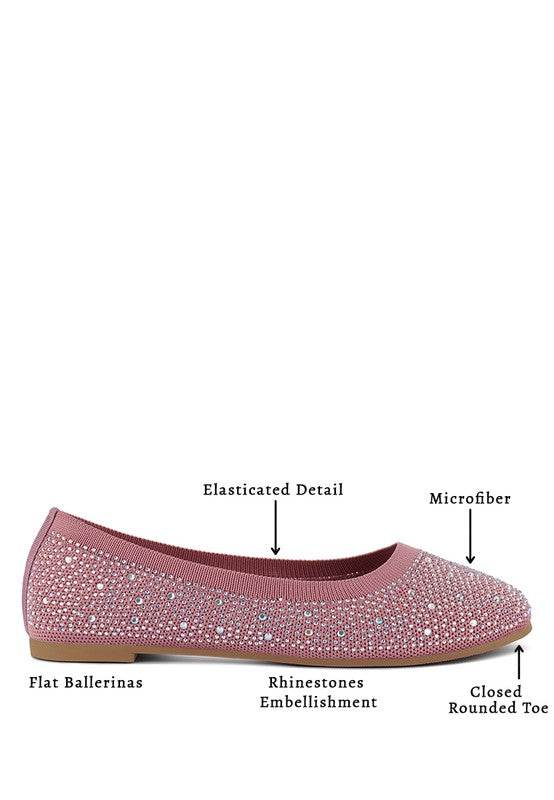 Splash Rhinestones Embellished Ballet Flats - Shop Style & More | Fresh Looks, Everyday Deals & Free Shipping