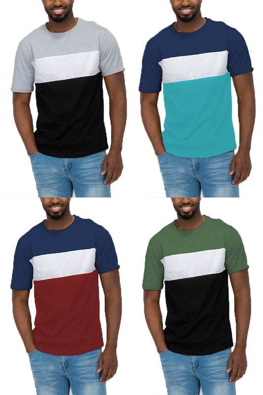COLOR BLOCK SHORT SLEEVE TSHIRT - Shop Style & More | Fresh Looks, Everyday Deals & Free Shipping