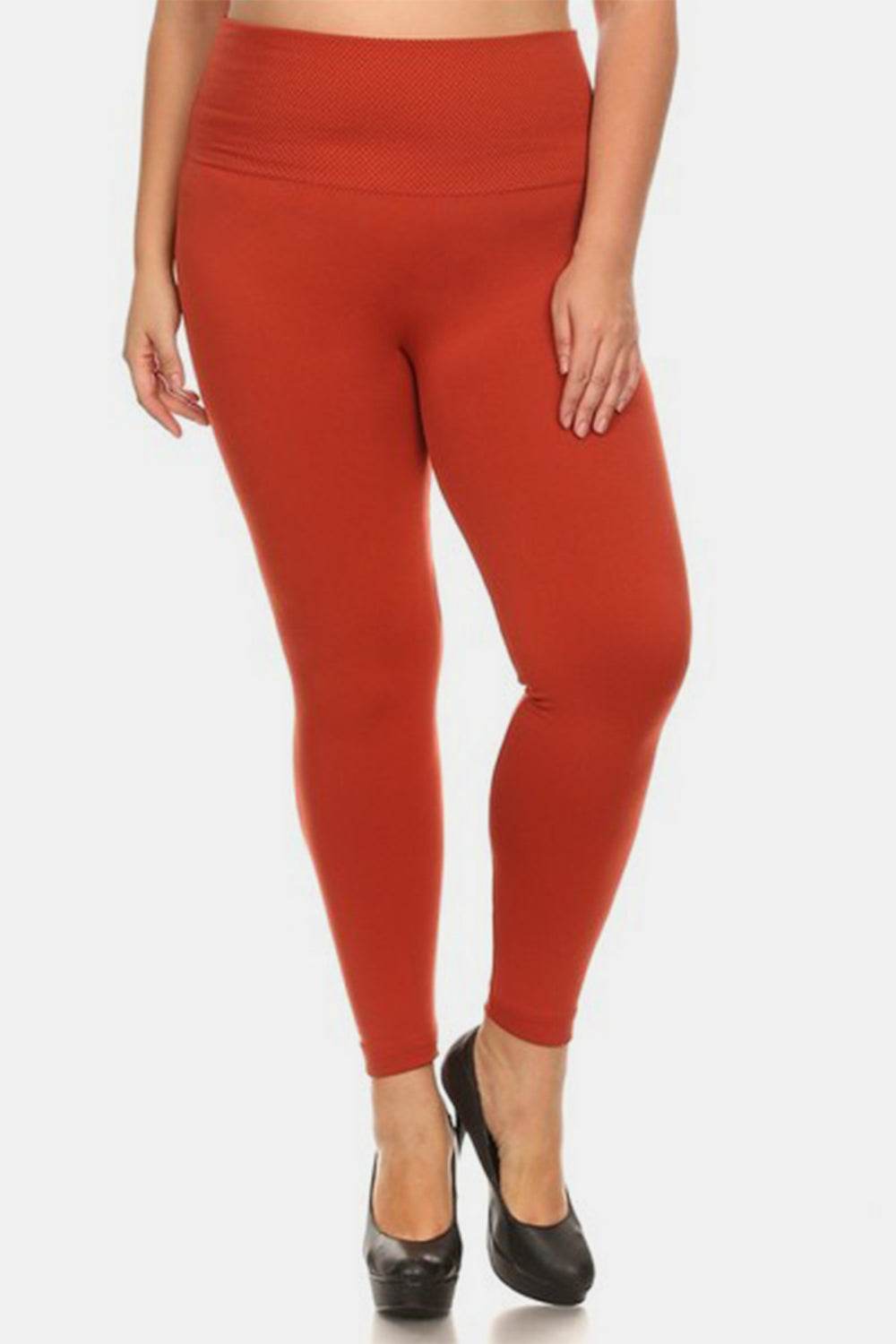 Yelete Full Size Seamless High Waist Fleece Leggings - Shop Style & More | Fresh Looks, Everyday Deals & Free Shipping