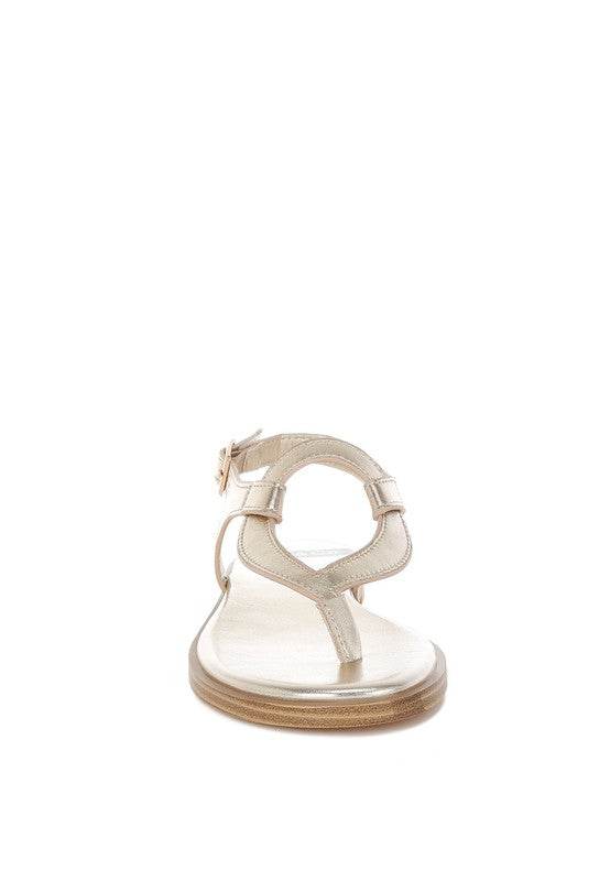 Zorad Metallic Genuine Leather Flats - Shop Style & More | Fresh Looks, Everyday Deals & Free Shipping