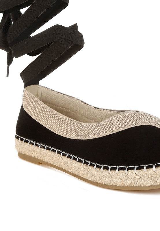 Yalva Microfiber Detachable Lace Espadrilles - Shop Style & More | Fresh Looks, Everyday Deals & Free Shipping