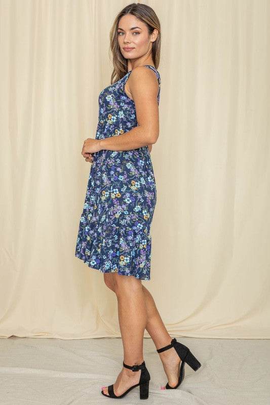 Sleeveless Botanical Floral Tiered Dress - Shop Style & More | Fresh Looks, Everyday Deals & Free Shipping