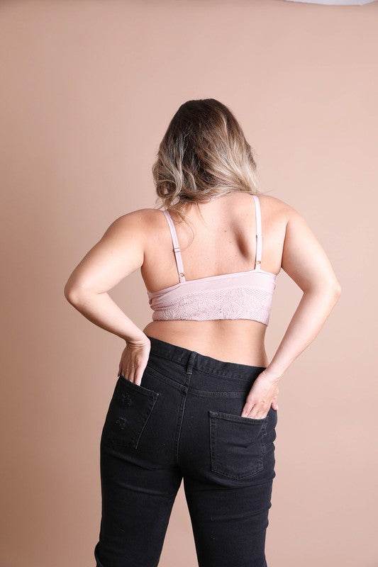 Seamless Padded Textured Brami Plus Size - Shop Style & More | Fresh Looks, Everyday Deals & Free Shipping