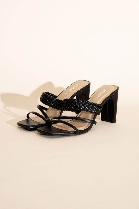 CARMEN-S Braided Strap Sandal Heels - Shop Style & More | Fresh Looks, Everyday Deals & Free Shipping