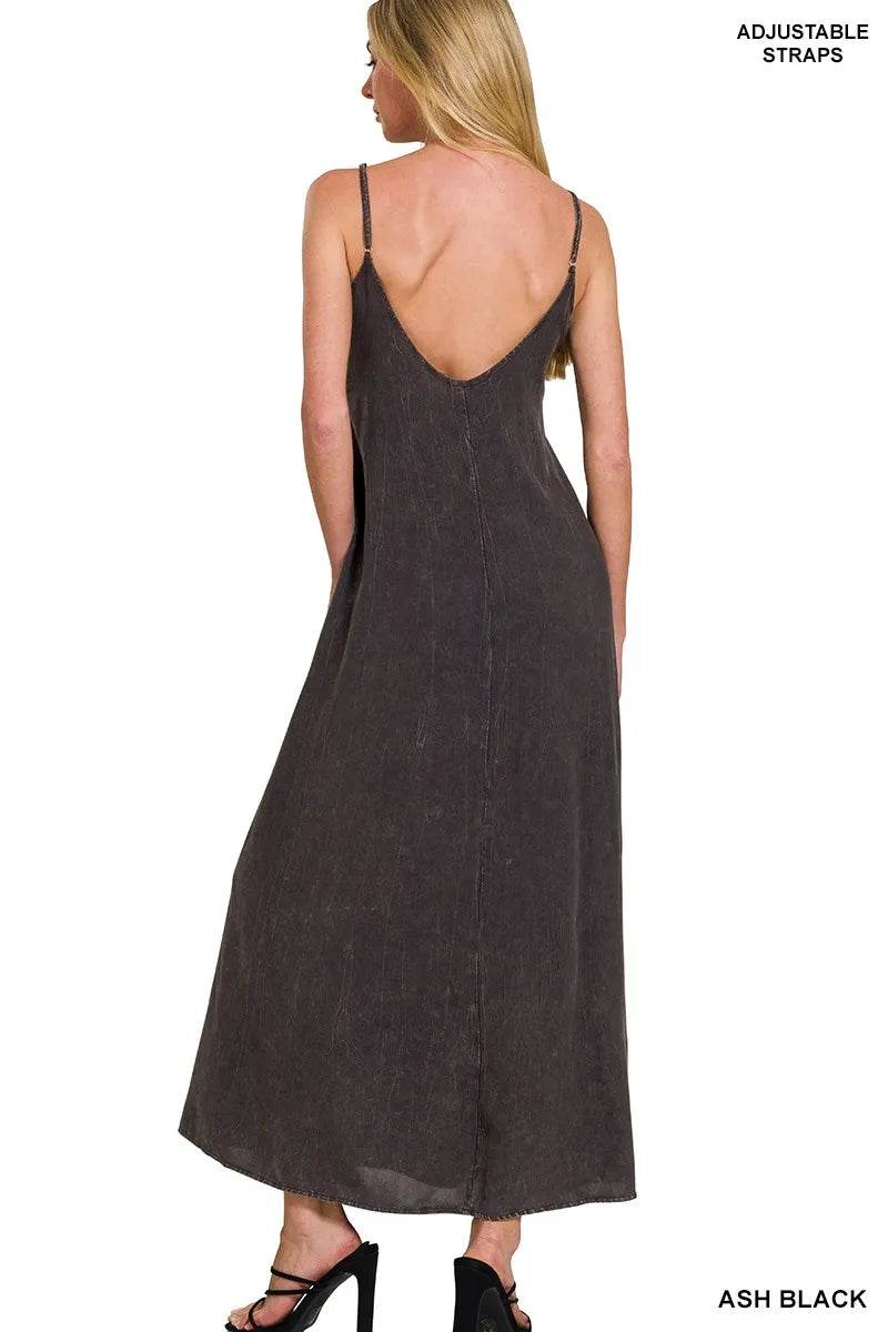 Zenana Mineral Washed Rayon Challis Cami Dress - Shop Style & More | Fresh Looks, Everyday Deals & Free Shipping