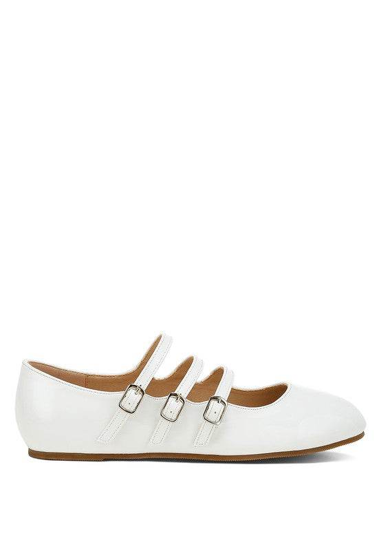 Macarina Triple Strap Mary Jane Ballerinas - Shop Style & More | Fresh Looks, Everyday Deals & Free Shipping