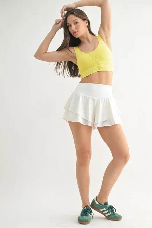 MONO B Ruched Front Active Tank - Shop Style & More | Fresh Looks, Everyday Deals & Free Shipping