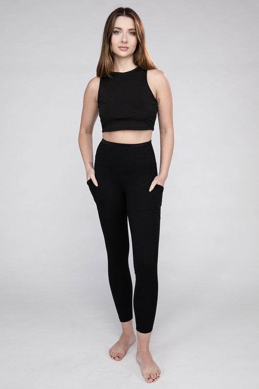 Brushed Microfiber Full Length Leggings - Shop Style & More | Fresh Looks, Everyday Deals & Free Shipping