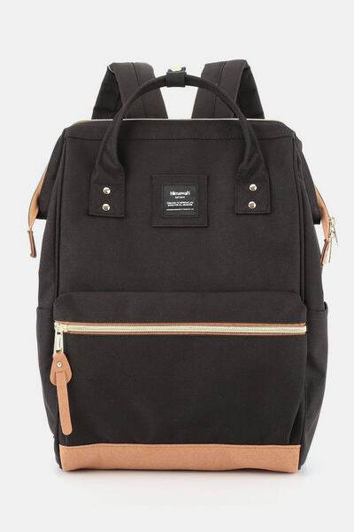 Himawari Contrast Waterproof Canvas Backpack Bag with Side Pockets - Shop Style & More | Fresh Looks, Everyday Deals & Free Shipping