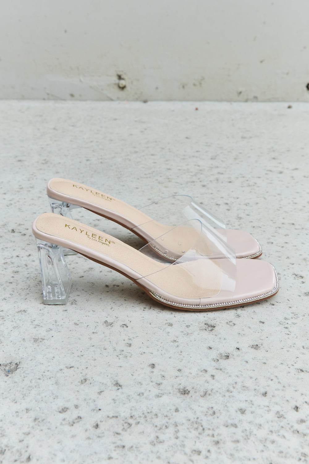 DDK Make Myself Clear Mule Block Heels - Shop Style & More | Fresh Looks, Everyday Deals & Free Shipping