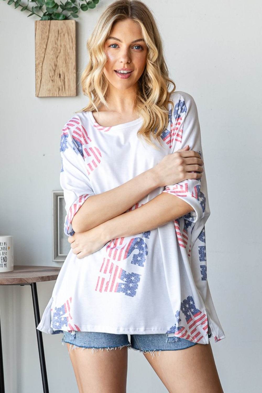 HOPELY Letter Graphic Round Neck T-Shirt - Shop Style & More | Fresh Looks, Everyday Deals & Free Shipping