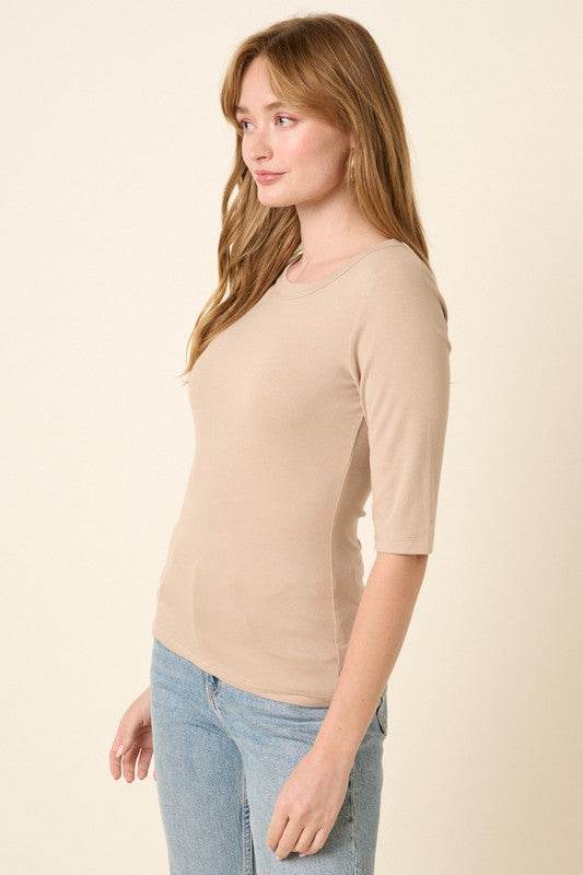 Mittoshop Round Neck Half Sleeve T-Shirt - Shop Style & More | Fresh Looks, Everyday Deals & Free Shipping